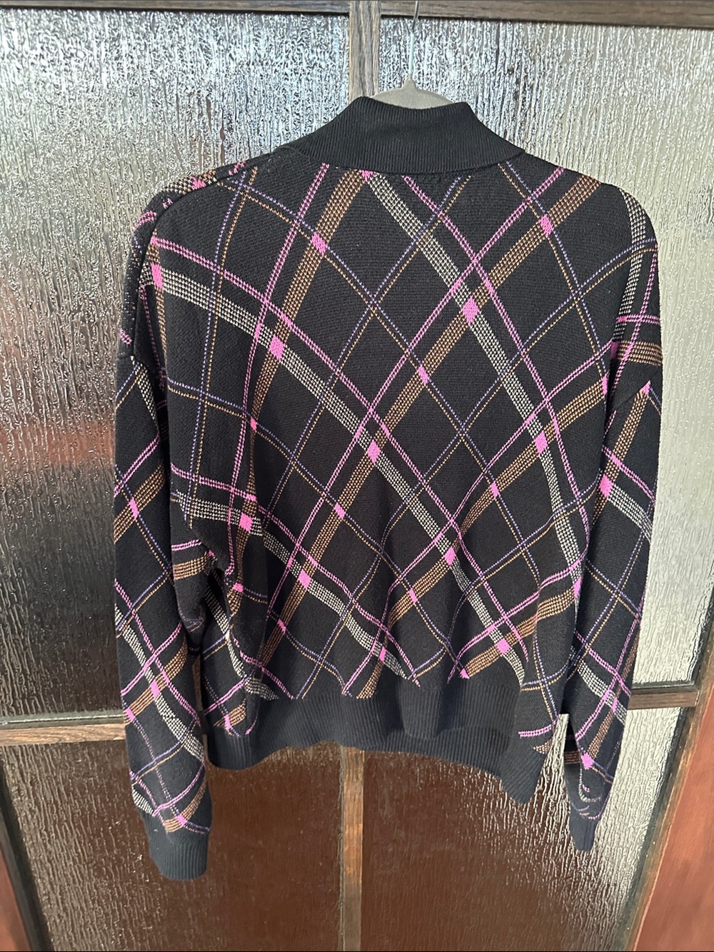 Untitled in Motion Plaid Knit Polo Sweater Sz M. - Picture 10 of 12